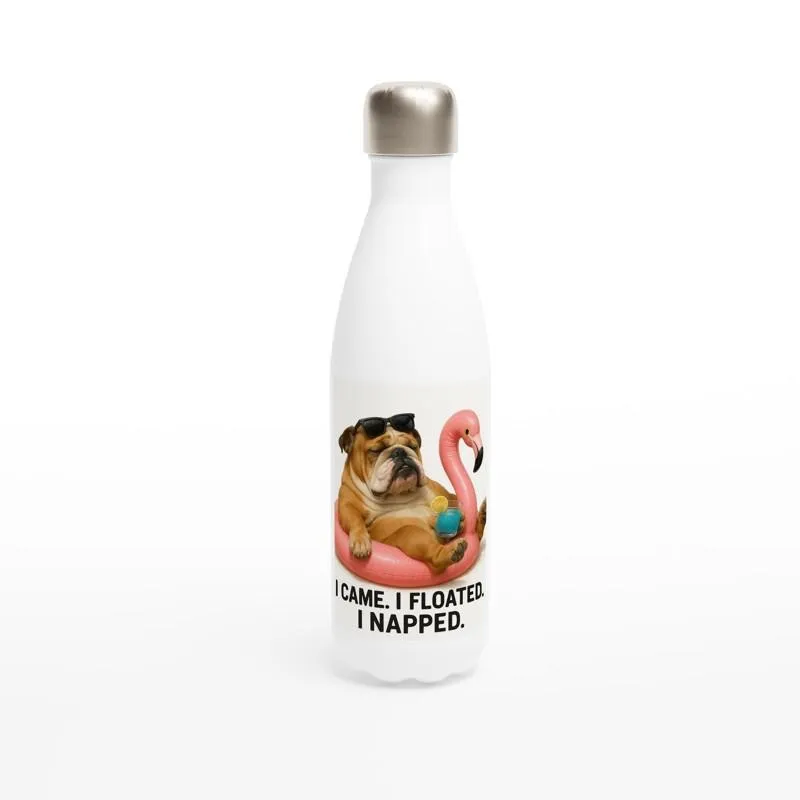 Bulldog Stainless Steel Water Bottle 17oz - White