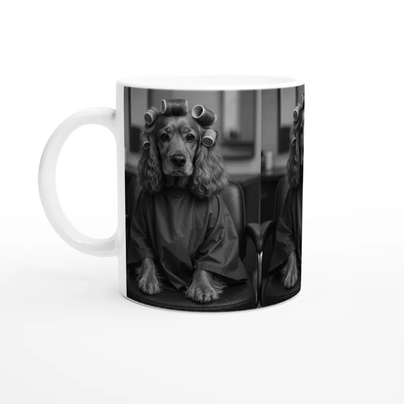 Cocker Spaniel At Salon - White 11oz Ceramic Mug