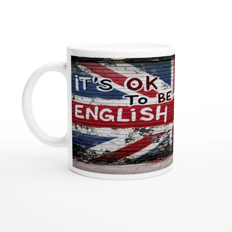 Patriotic English Bulldog - White 11oz Ceramic Mug