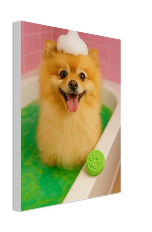 Bubbly Paws Canvas Collection – Dogs at Bathtime - view 2