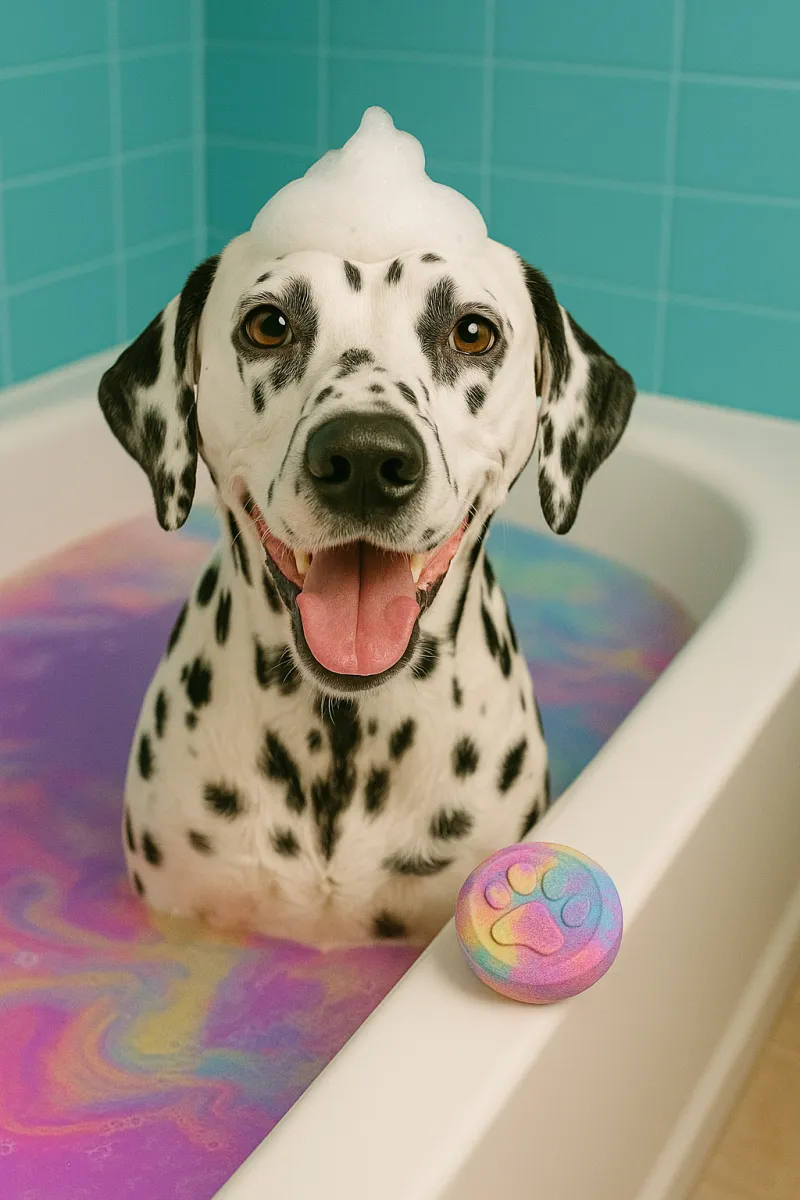 Bubbly Paws Canvas Collection – Dogs at Bathtime