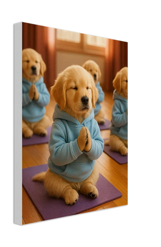 Zen Paws Yoga Dog Canvas Collection – 11x14 Wall Art - view 4