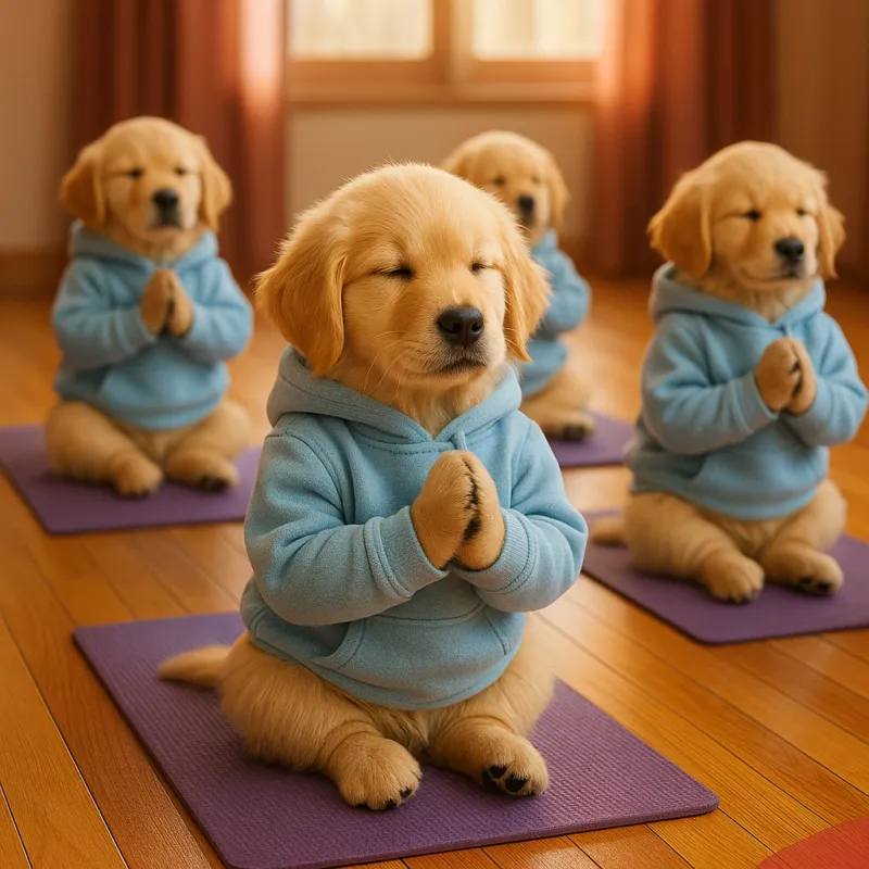 Zen Paws Yoga Dog Canvas Collection – 11x14 Wall Art - view 3