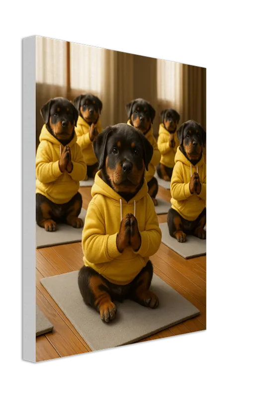 Zen Paws Yoga Dog Canvas Collection – 11x14 Wall Art - view 2