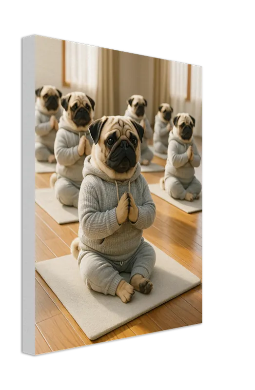 Zen Paws Yoga Dog Canvas Collection – 11x14 Wall Art - view 8