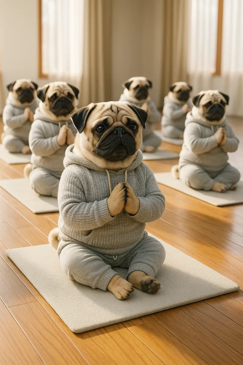 Zen Paws Yoga Dog Canvas Collection – 11x14 Wall Art - view 7
