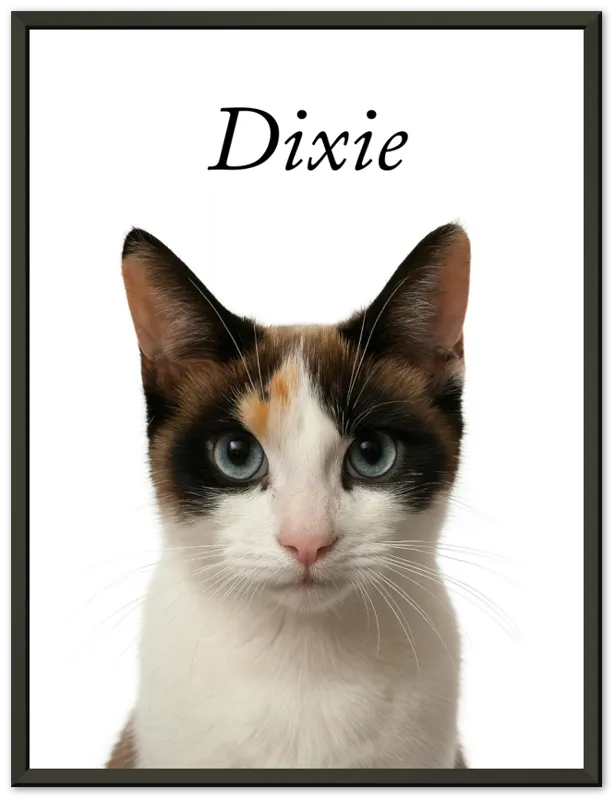 Personalised Pet Portrait – Custom Wall Art with Pet's Name - view 4