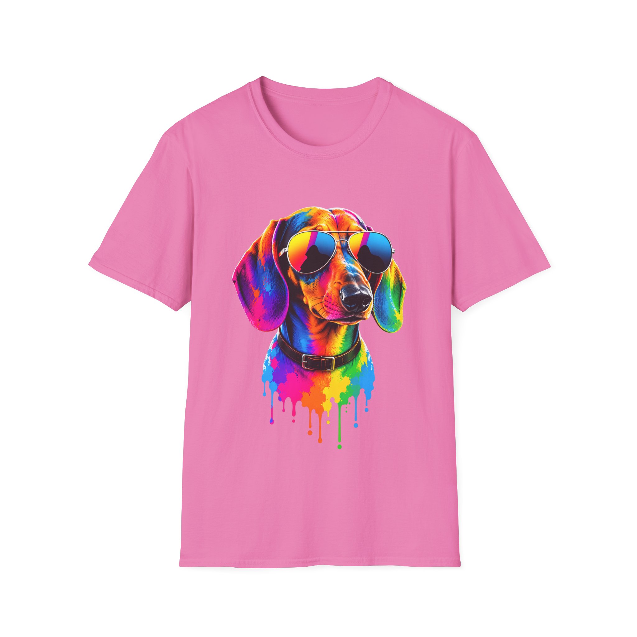 Colourful Dachshund Sunglasses T-Shirt - view 2