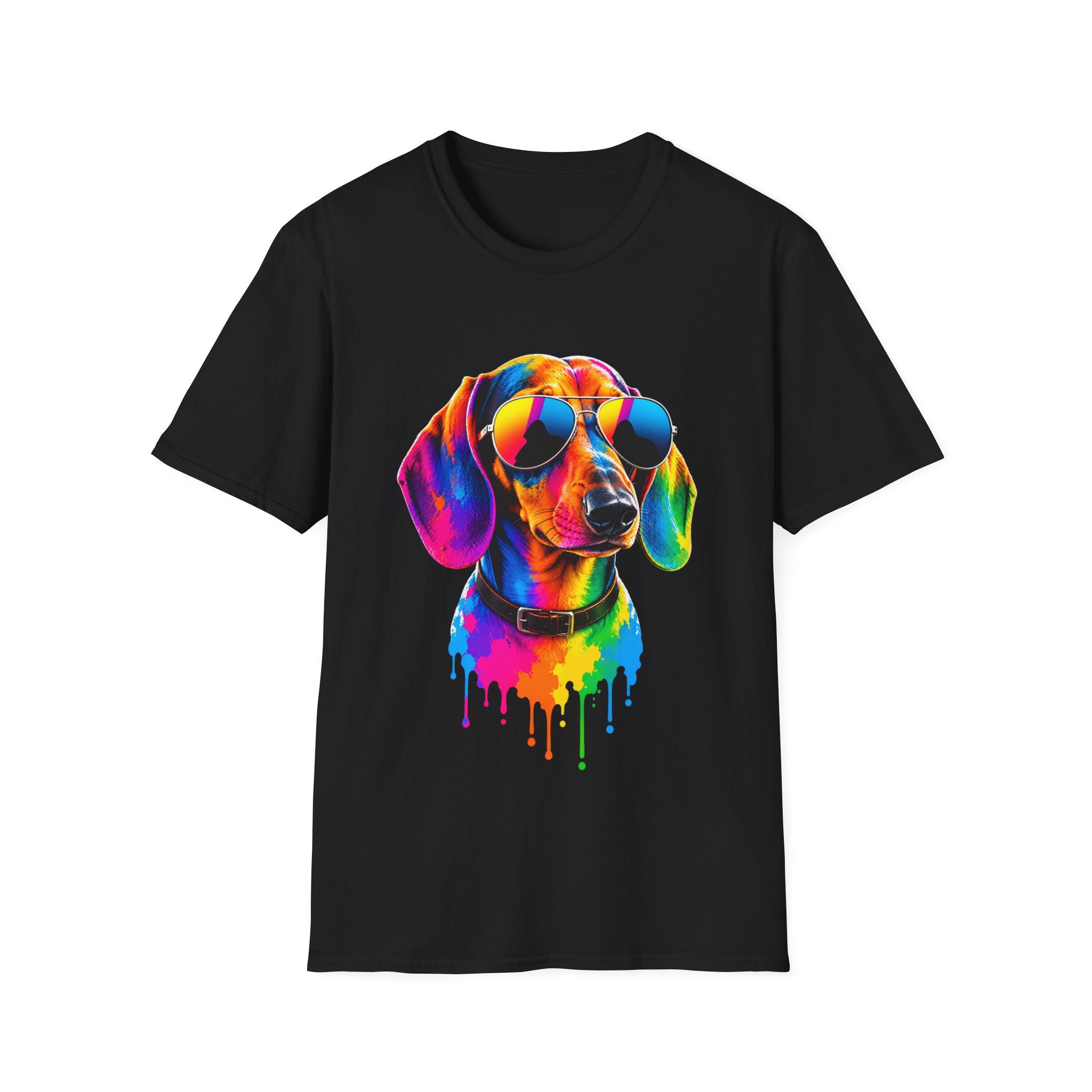 Colourful Dachshund Sunglasses T-Shirt - view 1
