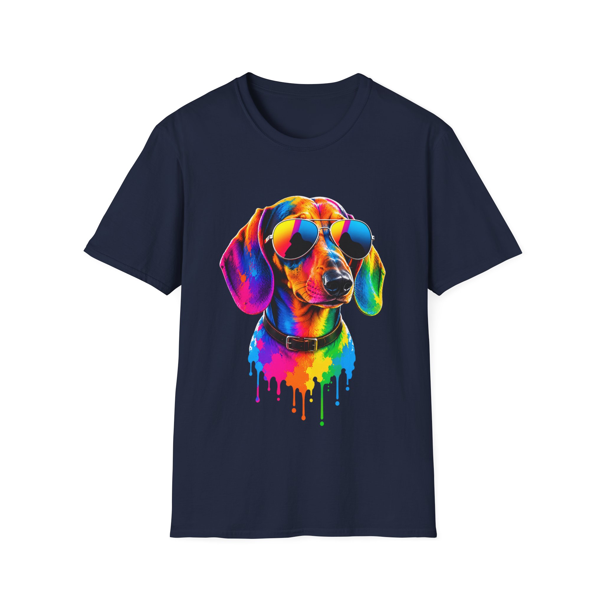 Colourful Dachshund Sunglasses T-Shirt - view 3