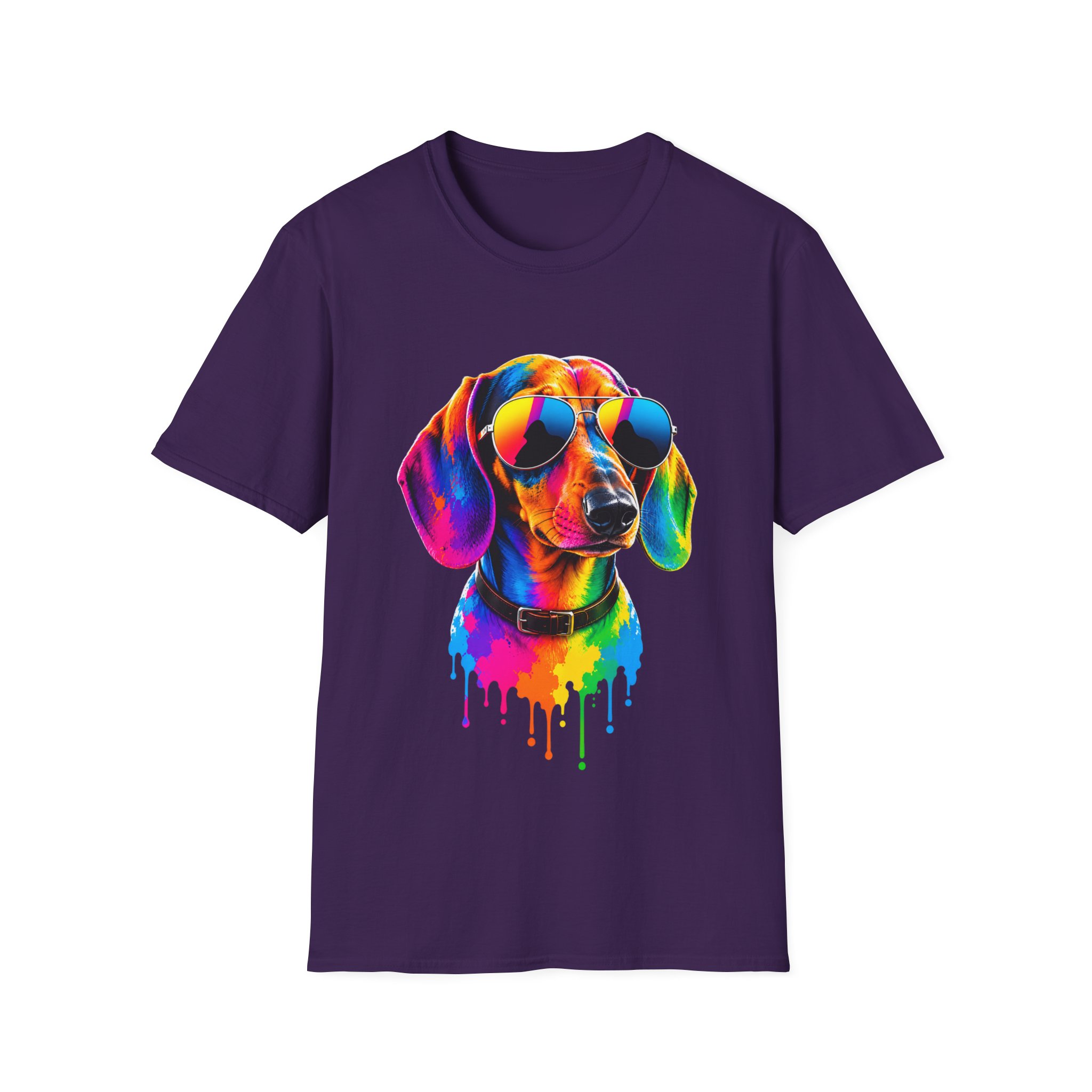 Colourful Dachshund Sunglasses T-Shirt - view 4