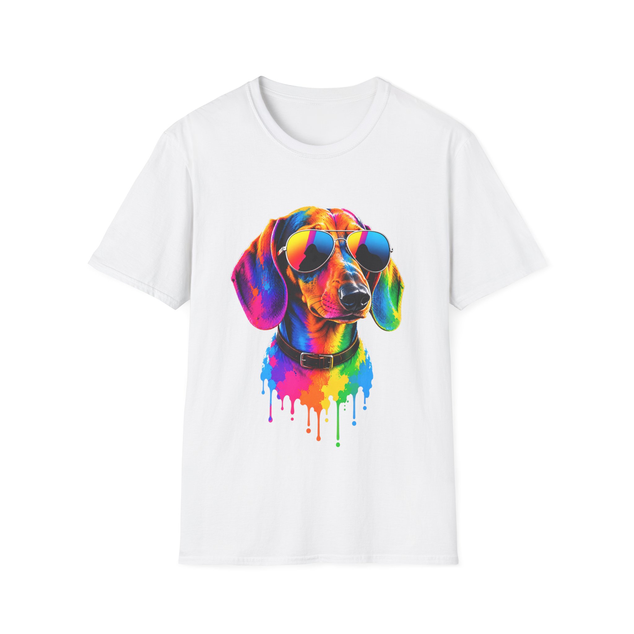Colourful Dachshund Sunglasses T-Shirt